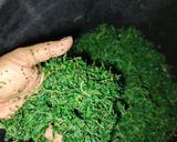 Foto langkah ke 2 dari resep Tumis Daun Singkong Sarden.
