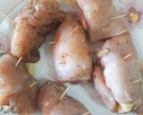 A picture of step 6 of Chicken Al kiev.