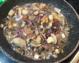 Foto del paso 3 de la receta: Berenjenas rellenas con setas y jamón