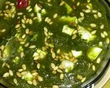 A picture of step 10 of Palak Paneer.