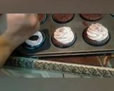 A picture of step 6 of Divine Chocolate cupcakes.