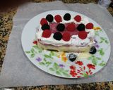 Foto del paso 6 de la receta: Tarta fría de buttercream de queso y frutos rojos