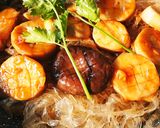 Hình bước làm 4 của món [Món Chay] Rau câu sợi xào sò điệp chay