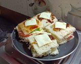 গ্ৰীল্ড এগ স্যান্ডউইচ (grilled egg sandwich recipe in Bengali) রেসিপির ধাপ 3 ছবি