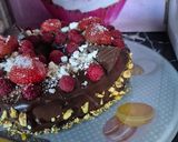 Une image de l'étape 6 de Gâteau coeur saint Valentin coeur mousse framboises.
