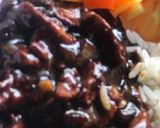 A picture of step 2 of Mint rice and teriyaki sauce.