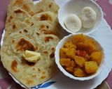 A picture of step 7 of Heart shaped paratha.