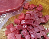 Foto del paso 1 de la receta: Ceviche de atún fresco aguachile sonorense