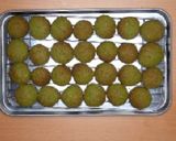 A picture of step 6 of Macha Snowball Cookies.