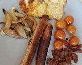A picture of step 2 of My One pan Sausage breakfast 💟.