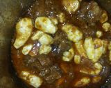 A picture of step 6 of Arbi gosht.