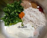 A picture of step 1 of Jowar Methi Puris.