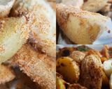 Foto del paso 5 de la receta Pechuga de pavo rellena con patatas deluxe y salsa de piquillos