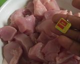 A picture of step 2 of Lemon shish tawook.