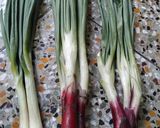 A picture of step 1 of Leek Sabji.