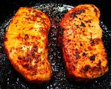 A picture of step 9 of Mike's Thick Cut Top Loin Pork Chops Over Mashed Potatoes.