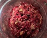 A picture of step 1 of Beetroot Hummus.