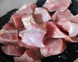 A picture of step 1 of Fried stick meat.