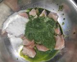 A picture of step 3 of Coriander and mint chicken.
