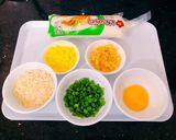 Hình bước làm 1 của món Đậu hủ trứng chà bông (baby food)