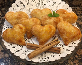 Foto del paso 12 de la receta: Corazones de hojaldre rellenos de mermelada de fresa, sin gluten, sin lactosa
