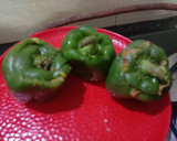 உருளைகிழங்கு மசாலா ஸ்டப்ட் குடை மிளகாய் பஜ்ஜி(stuffed capsicum bajji recipe in tamil) ரெசிபி ஸ்டேப் 5 புகைப்படம்