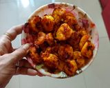 A picture of step 4 of Dal-Chingri Bhorta.