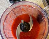 A picture of step 1 of Strawberry barfi.
