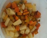 Foto del paso 3 de la receta: Zanahoria, papas y calabaza en crema de albahaca