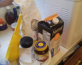 A picture of step 1 of "BreadMachine" Bread.. So yummy.