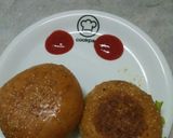 A picture of step 2 of Homemade brgr with vegetable kabab.