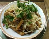 Hình bước làm 4 của món Mì trộn chay