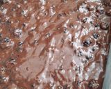 A picture of step 3 of Cheats blackberries brownie tray bake.