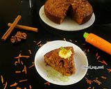 A picture of step 6 of Nutty Spiced Eggless Carrot Cake (whole Wheat and Jaggery).