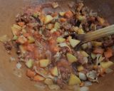 Foto del paso 4 de la receta: Guisado ranchero de cerdo y chorizo con verduras de la huerta el Ocote