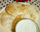 A picture of step 6 of Poori with Basundi.