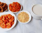 Hình bước làm 3 của món CHÁO đậu đỏ... nước cốt dừa