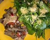 A picture of step 3 of Arugula Salad with Parmesan and Beef.