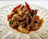雙蔥香爆無骨牛的食譜步驟6照片
