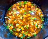 A picture of step 2 of Coco Camino Soup.