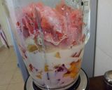 A picture of step 2 of Mixedfruitsmilkshake #authormarathon# #4weekschallenge# #charity.