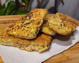Foto del paso 4 de la receta: Milanesas de zucchini empanado con Fariña