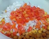 A picture of step 2 of Channa chaat.