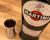 A picture of step 2 of Cherry Manhattan.