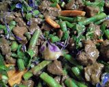 A picture of step 4 of Red Curry Pork Stirfry.