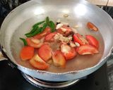A picture of step 1 of Egg Lababdar.