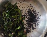 A picture of step 1 of Curry Leaves Rice.