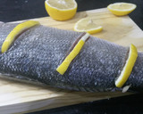 A picture of step 3 of Roast seabass.