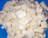 A picture of step 1 of Yam porridge.