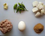 A picture of step 1 of Seekh Kebab.